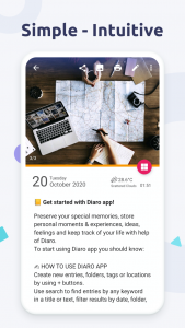 اسکرین شات برنامه Diaro - Diary Journal Notes 2