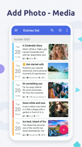 اسکرین شات برنامه Diaro - Diary Journal Notes 1
