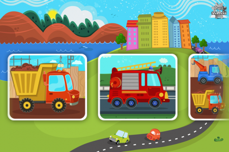 اسکرین شات بازی Cars & Trucks Puzzle for Kids 4