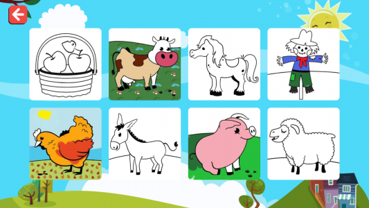 اسکرین شات 5 برنامه Finger Paint Coloring Book