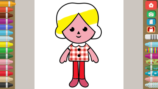 اسکرین شات 6 برنامه Finger Paint Coloring Book