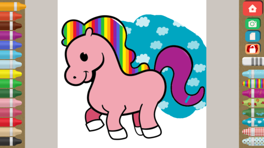 اسکرین شات 1 برنامه Finger Paint Coloring Book