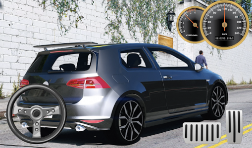 اسکرین شات بازی City Driving Volkswagen Golf Parking 4