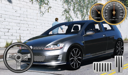 اسکرین شات بازی City Driving Volkswagen Golf Parking 3
