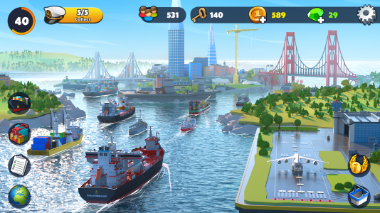 اسکرین شات 4 بازی Port City: Ship Tycoon Games