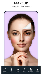 اسکرین شات 4 برنامه Beauty Makeup Camera - Selfie