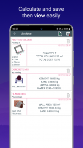 اسکرین شات 7 برنامه Concrete Calculator