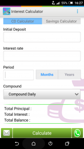 اسکرین شات 1 برنامه Deposit & Savings Calculator