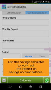 اسکرین شات 4 برنامه Deposit & Savings Calculator