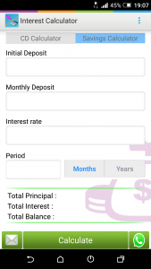 اسکرین شات 2 برنامه Deposit & Savings Calculator