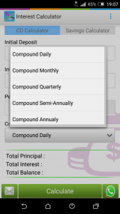 اسکرین شات 6 برنامه Deposit & Savings Calculator