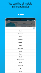 اسکرین شات برنامه Metal Weight Calculator 5
