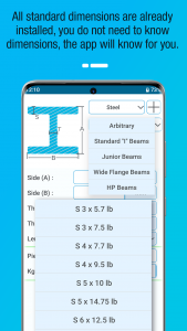 اسکرین شات برنامه Metal Weight Calculator 7