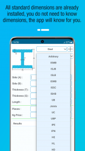 اسکرین شات 7 برنامه Metal Weight Calculator
