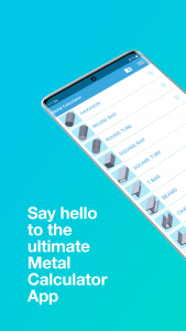 اسکرین شات برنامه Metal Weight Calculator 1