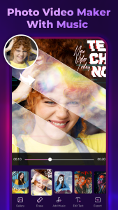 اسکرین شات 1 برنامه Photo Video Maker - Pixpoz