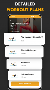 اسکرین شات 4 برنامه Home Workout・Full Body Workout