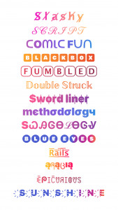 اسکرین شات 1 برنامه Cool Fonts & Keyboard for Bio