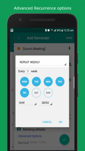 اسکرین شات 3 برنامه Pi Reminder: Tasks & Alarms