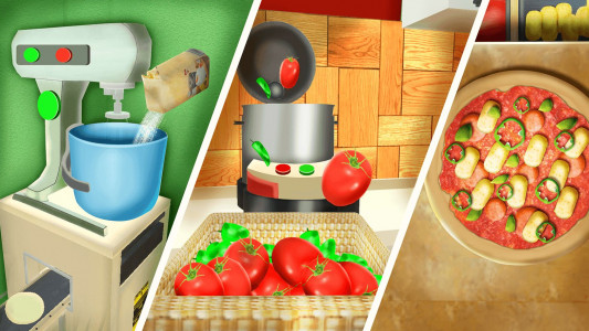 اسکرین شات بازی Pizza Simulator: 3D Cooking 2