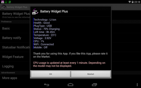 اسکرین شات برنامه Battery Widget 8
