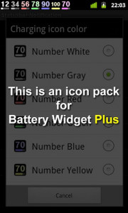 اسکرین شات برنامه Battery Widget Icon Pack 4 1