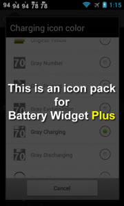 اسکرین شات برنامه Battery Widget Icon Pack 5 1
