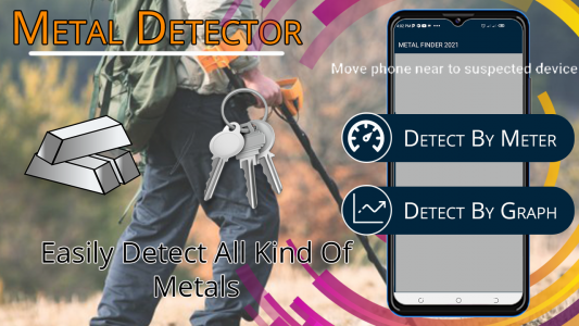 اسکرین شات برنامه Metal Scanner & Metal Detector 4