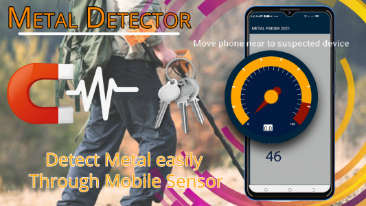 اسکرین شات برنامه Metal Scanner & Metal Detector 2