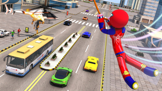 اسکرین شات بازی Flying Spider Stickman Games 3