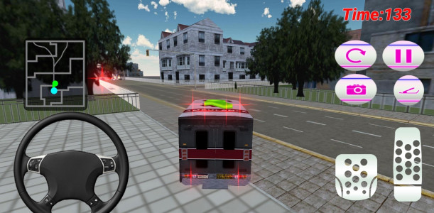 اسکرین شات بازی Pink Lady Ambulance Rescue 3D 3