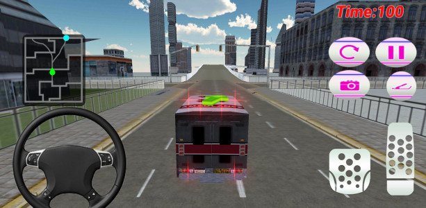 اسکرین شات بازی Pink Lady Ambulance Rescue 3D 2
