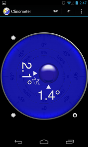 اسکرین شات برنامه Clinometer  +  bubble level 4