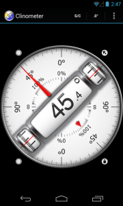 اسکرین شات برنامه Clinometer  +  bubble level 2