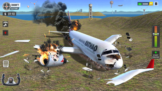 اسکرین شات بازی Plane Flight - Crash Simulator 2