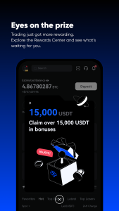 اسکرین شات 3 برنامه Toobit: Buy BTC, ETH & Crypto