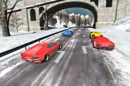 اسکرین شات بازی Car Racing Winter 4