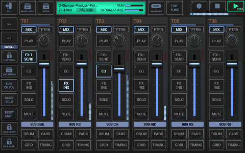 اسکرین شات 1 برنامه G-Stomper Producer Demo
