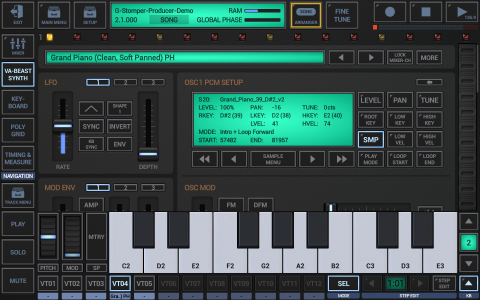 اسکرین شات 5 برنامه G-Stomper Producer Demo