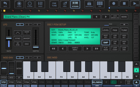 اسکرین شات 3 برنامه G-Stomper VA-Beast Synth Demo