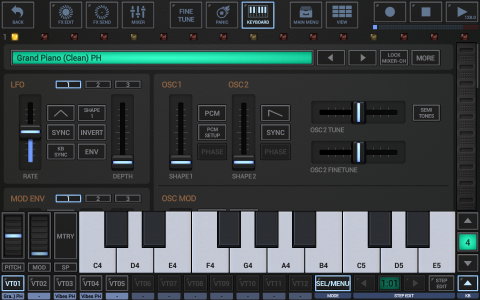 اسکرین شات 2 برنامه G-Stomper VA-Beast Synth Demo