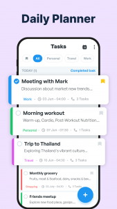 اسکرین شات 2 برنامه To Do List Schedule planner