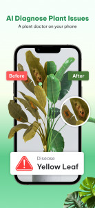 اسکرین شات 2 برنامه Plant Identifier & Plant Care