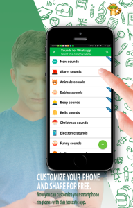 اسکرین شات 1 برنامه Sounds for WhatsApp