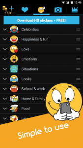 اسکرین شات برنامه Emojidom emoticons for texting 5