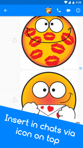 اسکرین شات برنامه Emojidom emoticons for texting 4