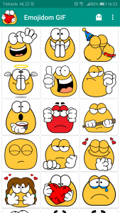 اسکرین شات برنامه Emojidom Animated / GIF emotic 1