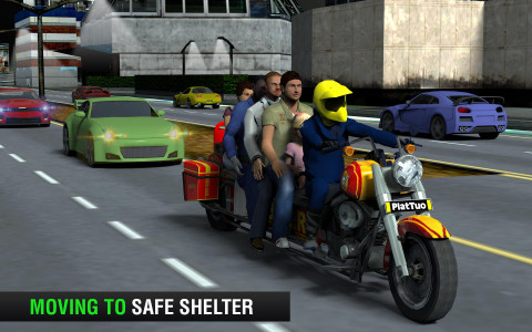 اسکرین شات بازی Bus Bike Taxi Bike Games 2