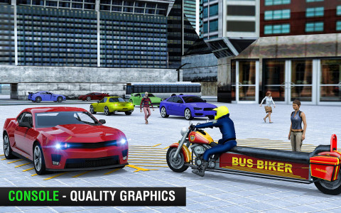 اسکرین شات بازی Bus Bike Taxi Bike Games 1