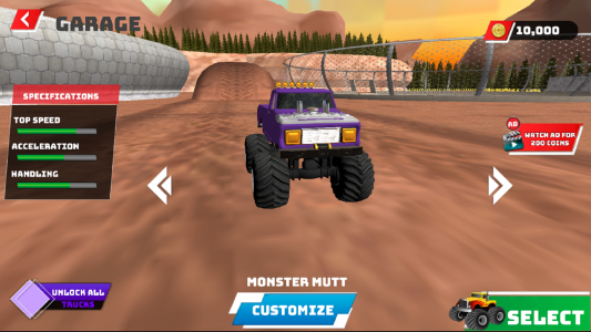 اسکرین شات بازی Monster Truck: Derby Games 3